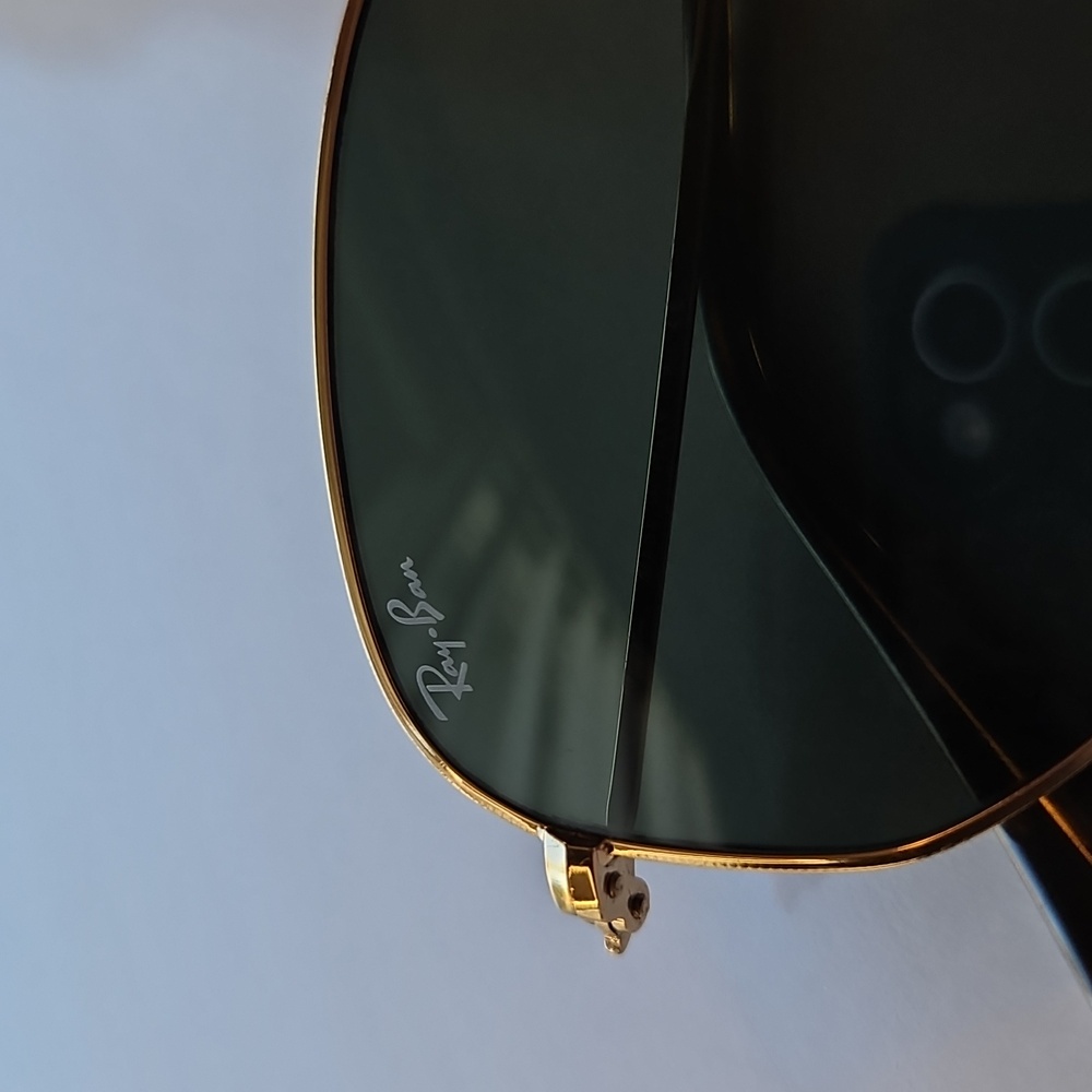 Ray-Ban RB3548N Gold Hexagonal Sunglasses 51mm Made in Italy - Picture 7 of 17
